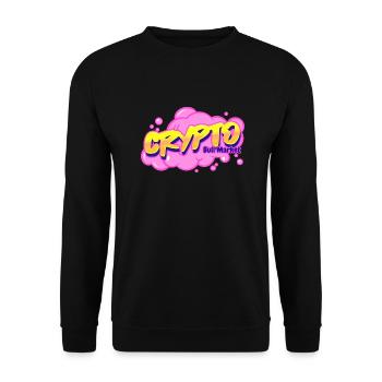 Crypto Bull Market - Unisex Sweatshirt - black - Front - Alina (178cm) & Michal (187cm)