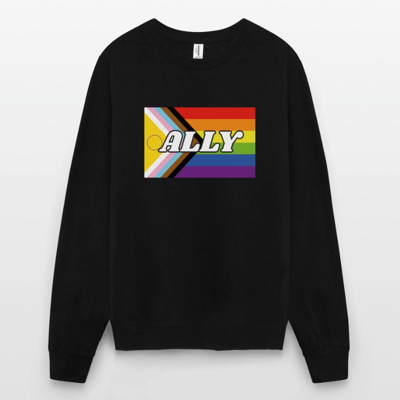 Drapeau de progrès Ally Inclusive Pride Sweat-shirt Unisexe