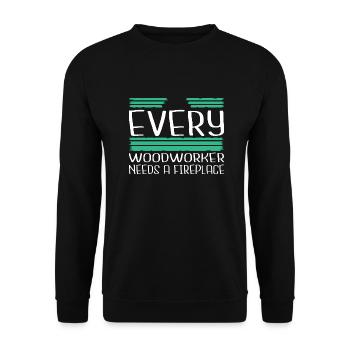funshirt génial sabrina charpentier tshirts - Sweat-shirt Unisexe - noir - Devant - Alina (178cm) & Michal (187cm)