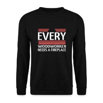présent exploitation forestière devis foresterie - Sweat-shirt Unisexe - noir - Devant - Alina (178cm) & Michal (187cm)