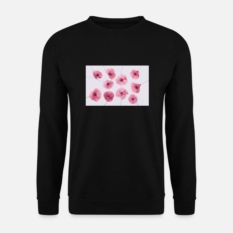 MOHNBLUME Pink Rot - Unisex Pullover - Schwarz