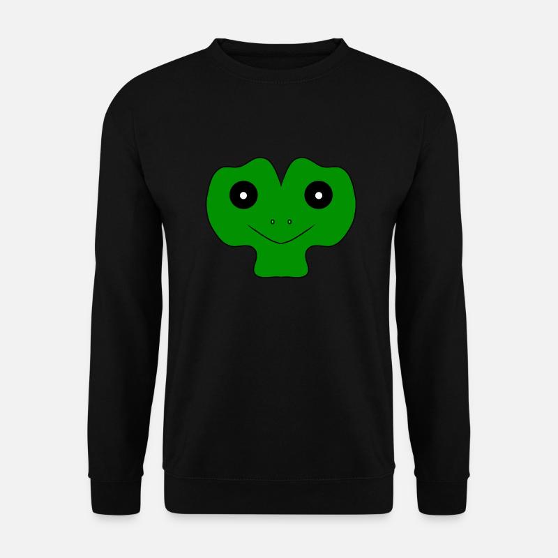 Lustiges Froschgesicht - Unisex Pullover - Schwarz
