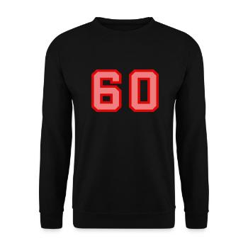 Cool Retro Retrostyle Numéro de maillot numéro de dos - Sweat-shirt Unisexe - noir - Devant - Alina (178cm) & Michal (187cm)
