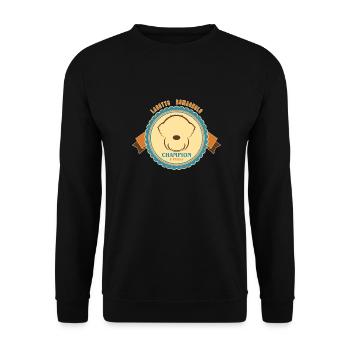Wappen3 3 - Unisex Pullover - Schwarz - Vorne - Alina (178cm) & Michal (187cm)