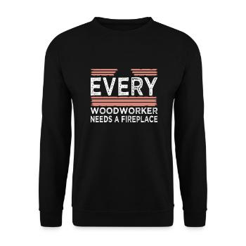 dad lets play carpenter tshirts present humor - Unisex Sweatshirt - black - Front - Alina (178cm) & Michal (187cm)