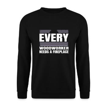 quote cutter safety helmet jokes - Unisex Pullover - Schwarz - Vorne - Alina (178cm) & Michal (187cm)