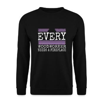 awesome love geek birthday present idea funny - Unisex Pullover - Schwarz - Vorne - Alina (178cm) & Michal (187cm)