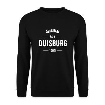 Duisburg - Unisex Pullover - Schwarz - Vorne - Alina (178cm) & Michal (187cm)