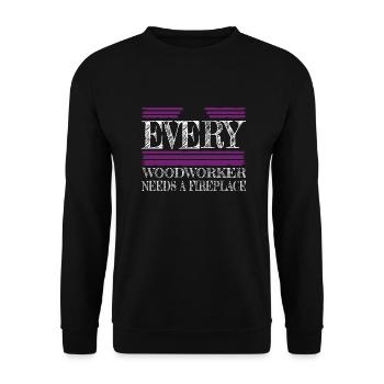 carpenter carpenter funny tshirts present cool - Unisex Pullover - Schwarz - Vorne - Alina (178cm) & Michal (187cm)