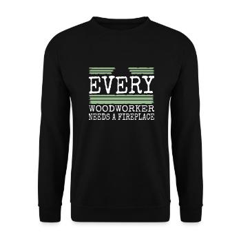 mason birthday badge - Unisex Pullover - Schwarz - Vorne - Alina (178cm) & Michal (187cm)