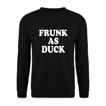 Frunk as duck - Unisex Pullover - Schwarz - Vorne - Alina (178cm) & Michal (187cm)