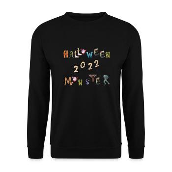 Halloween monsters 2022 alphabet monstres effrayés - Sweat-shirt Unisexe - noir - Devant - Alina (178cm) & Michal (187cm)