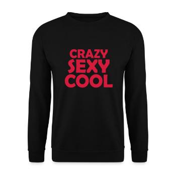 design cool sexy fou - Sweat-shirt Unisexe - noir - Devant - Alina (178cm) & Michal (187cm)