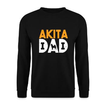 Akita Inu américain - Sweat-shirt Unisexe - noir - Devant - Alina (178cm) & Michal (187cm)