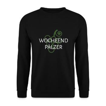 Wocheendpälzer - Unisex Pullover - Schwarz - Vorne - Alina (178cm) & Michal (187cm)