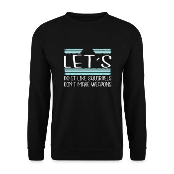 colombe de la paix hippie anniversaire cadeau amusant heureux - Sweat-shirt Unisexe - noir - Devant - Alina (178cm) & Michal (187cm)