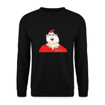 norf fc santa no text - Unisex Sweatshirt - black - Front - Alina (178cm) & Michal (187cm)