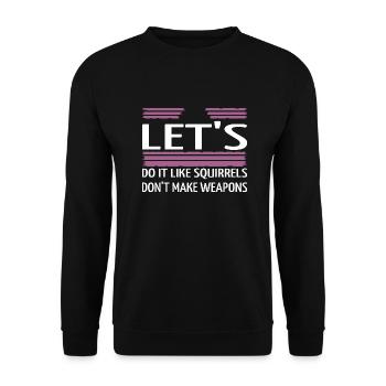 Déclaration de fierté Hippie Festival Cadeau Anniversaire - Sweat-shirt Unisexe - noir - Devant - Alina (178cm) & Michal (187cm)