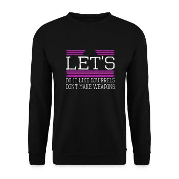 signe de paix fierté d’anniversaire dictons verts impressionnants - Sweat-shirt Unisexe - noir - Devant - Alina (178cm) & Michal (187cm)