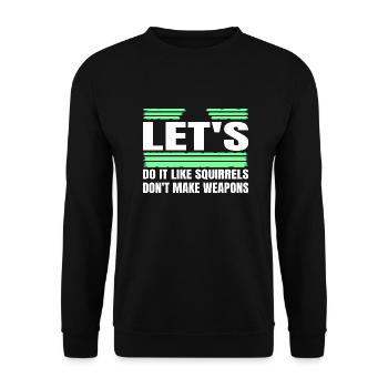 anniversaire colombe verte de la paix symbole de paix bday - Sweat-shirt Unisexe - noir - Devant - Alina (178cm) & Michal (187cm)