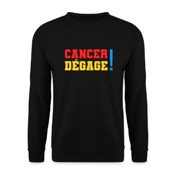 Cancer - Sweat-shirt Unisexe - noir - Devant - Alina (178cm) & Michal (187cm)