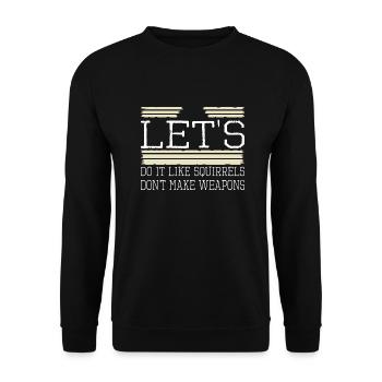 Signe de paix Mouvement vert pour la paix Cool années 1960 - Sweat-shirt Unisexe - noir - Devant - Alina (178cm) & Michal (187cm)