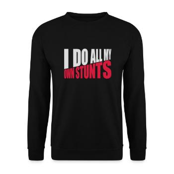 Toutes mes propres cascades - Sweat-shirt Unisexe - noir - Devant - Alina (178cm) & Michal (187cm)