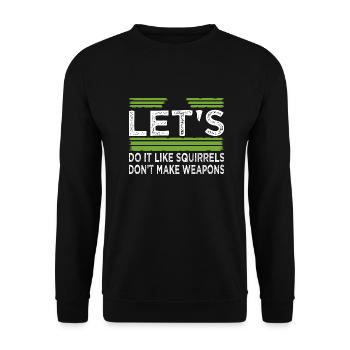Dictons Cadeau Paix Signe Cadeau Idée Contre-culture - Sweat-shirt Unisexe - noir - Devant - Alina (178cm) & Michal (187cm)