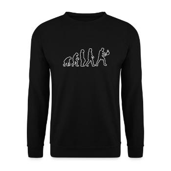 Tennis player Tennis lovers Tennis Tennis club - Unisex Sweatshirt - black - Front - Alina (178cm) & Michal (187cm)