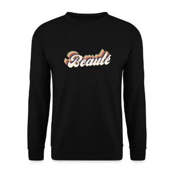 Vintage beauty - Unisex Sweatshirt - black - Front - Alina (178cm) & Michal (187cm)