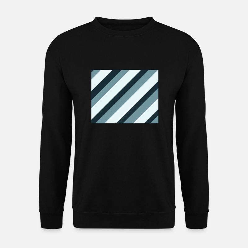 Zeilen Altblau - Unisex Pullover - Schwarz