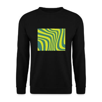 Ondes vertes - Sweat-shirt Unisexe - noir - Devant - Alina (178cm) & Michal (187cm)