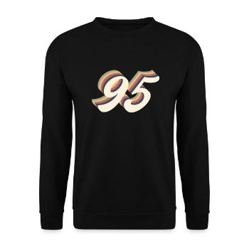 95th anniversary vintage - Unisex Sweatshirt - black - Front - Alina (178cm) & Michal (187cm)