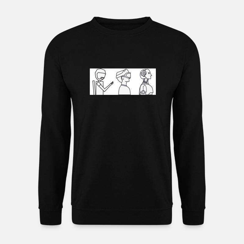 Mobile Phone VR Cyborg - Unisex Sweatshirt - black