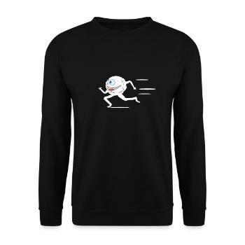 Running snowball - Unisex Sweatshirt - black - Front - Alina (178cm) & Michal (187cm)