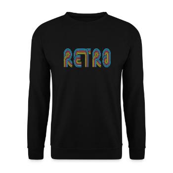 Rétro - Sweat-shirt Unisexe - noir - Devant - Alina (178cm) & Michal (187cm)
