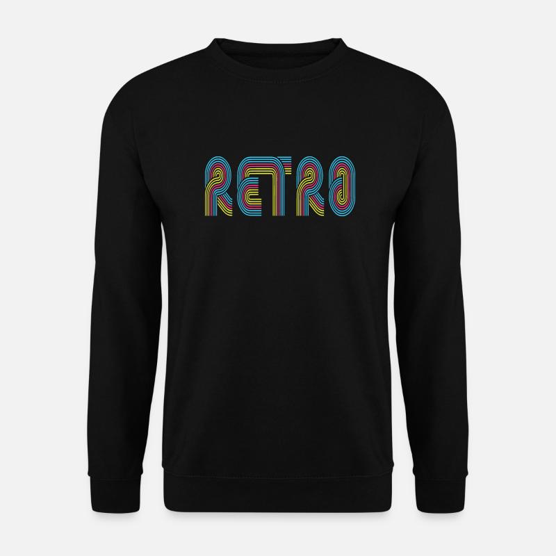 Retro - Unisex Pullover - Schwarz