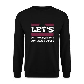 Citation drôle génial des années 60 amour famille cool dictons - Sweat-shirt Unisexe - noir - Devant - Alina (178cm) & Michal (187cm)