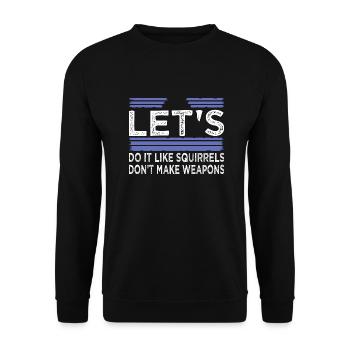 statement funny sayings 1960s birthday present - Unisex Pullover - Schwarz - Vorne - Alina (178cm) & Michal (187cm)