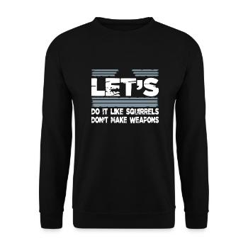 Déclaration impressionnante disant hippie anti-guerre hippie - Sweat-shirt Unisexe - noir - Devant - Alina (178cm) & Michal (187cm)