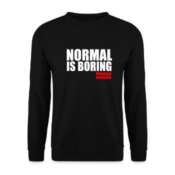 House music - Unisex Sweatshirt - black - Front - Alina (178cm) & Michal (187cm)
