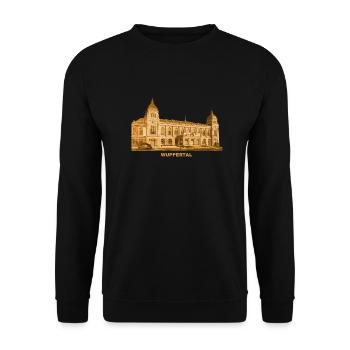 Wuppertal Historische Stadthalle Johannisberg NRW - Unisex Pullover - Schwarz - Vorne - Alina (178cm) & Michal (187cm)