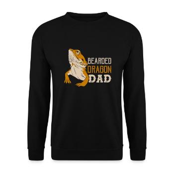 Bearded Dragon Dad Reptile Lizard Lover - Sweat-shirt Unisexe - noir - Devant - Alina (178cm) & Michal (187cm)
