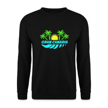 Grande Canarie - Sweat-shirt Unisexe - noir - Devant - Alina (178cm) & Michal (187cm)