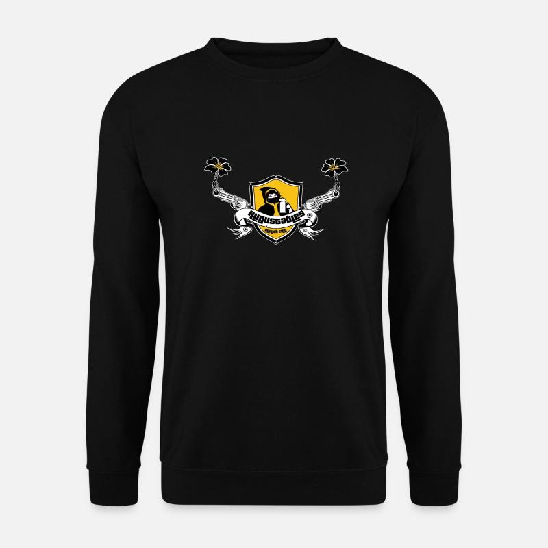 Augustables Blume - Unisex Pullover - Schwarz
