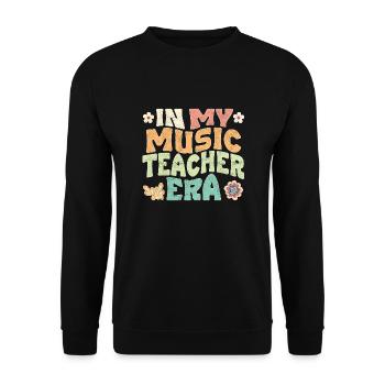 À l’époque de professeur de musique - Sweat-shirt Unisexe - noir - Devant - Alina (178cm) & Michal (187cm)