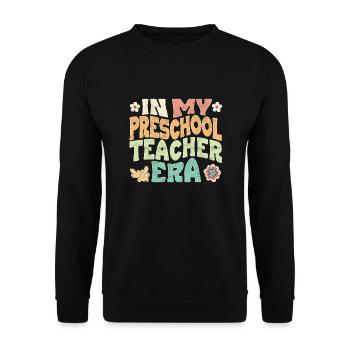 À l’époque où j’étais enseignante au préscolaire - Sweat-shirt Unisexe - noir - Devant - Alina (178cm) & Michal (187cm)