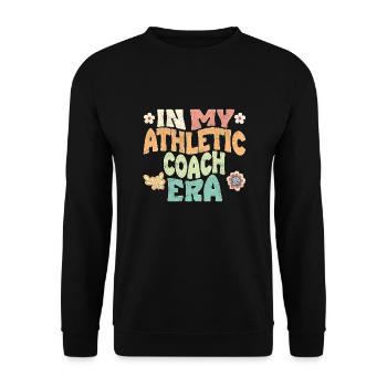 In my athletic coach era - Unisex Pullover - Schwarz - Vorne - Alina (178cm) & Michal (187cm)
