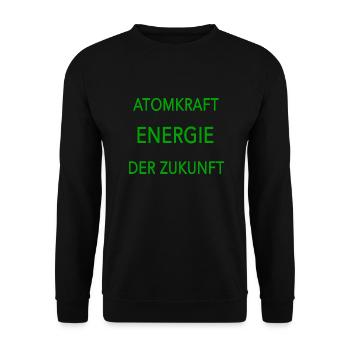 Atomkraft Energie der Zukunft - Unisex Pullover - Schwarz - Vorne - Alina (178cm) & Michal (187cm)