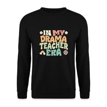 À l’époque de mon professeur d’art dramatique - Sweat-shirt Unisexe - noir - Devant - Alina (178cm) & Michal (187cm)